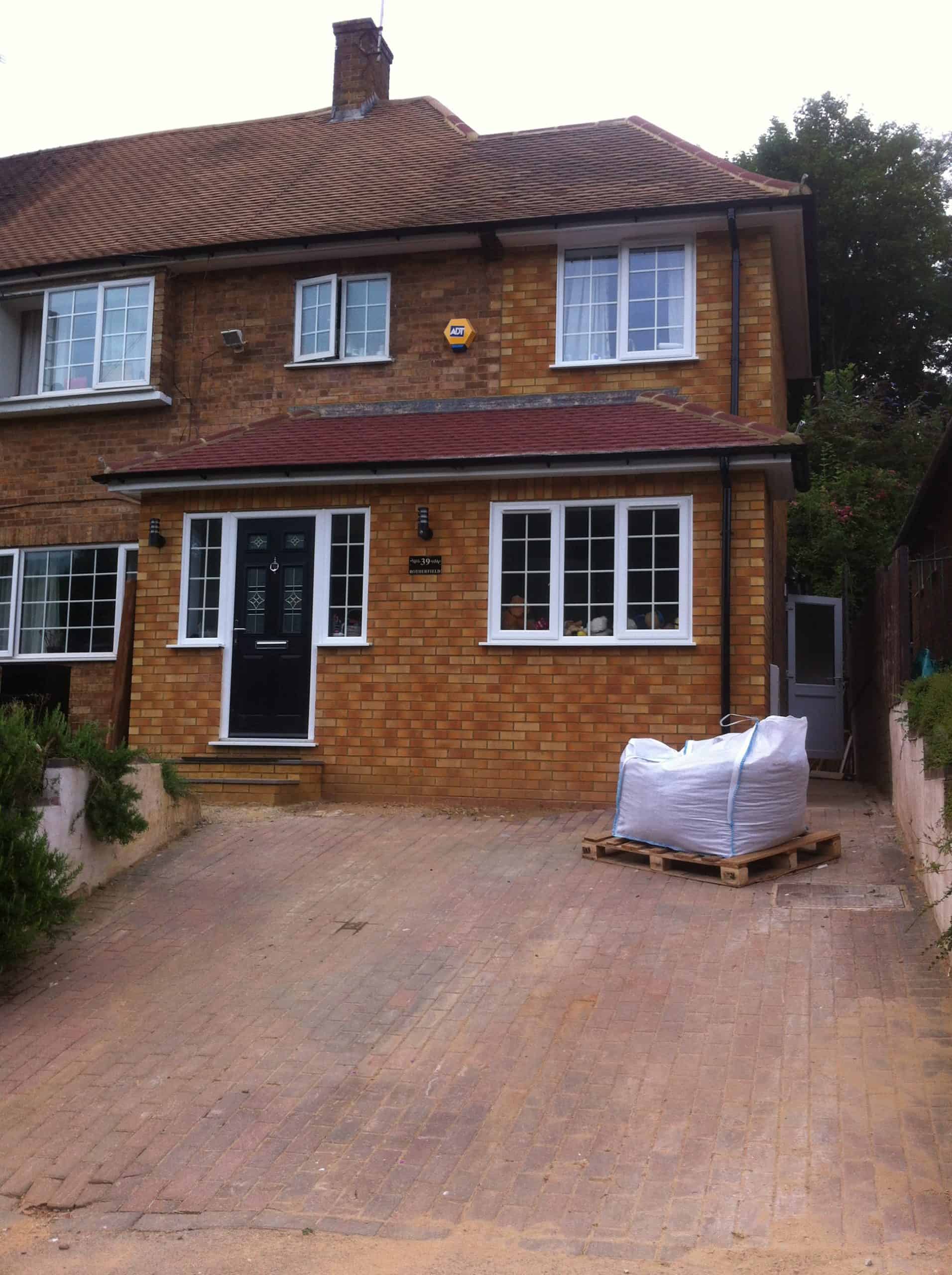 Reading home building extension after completion