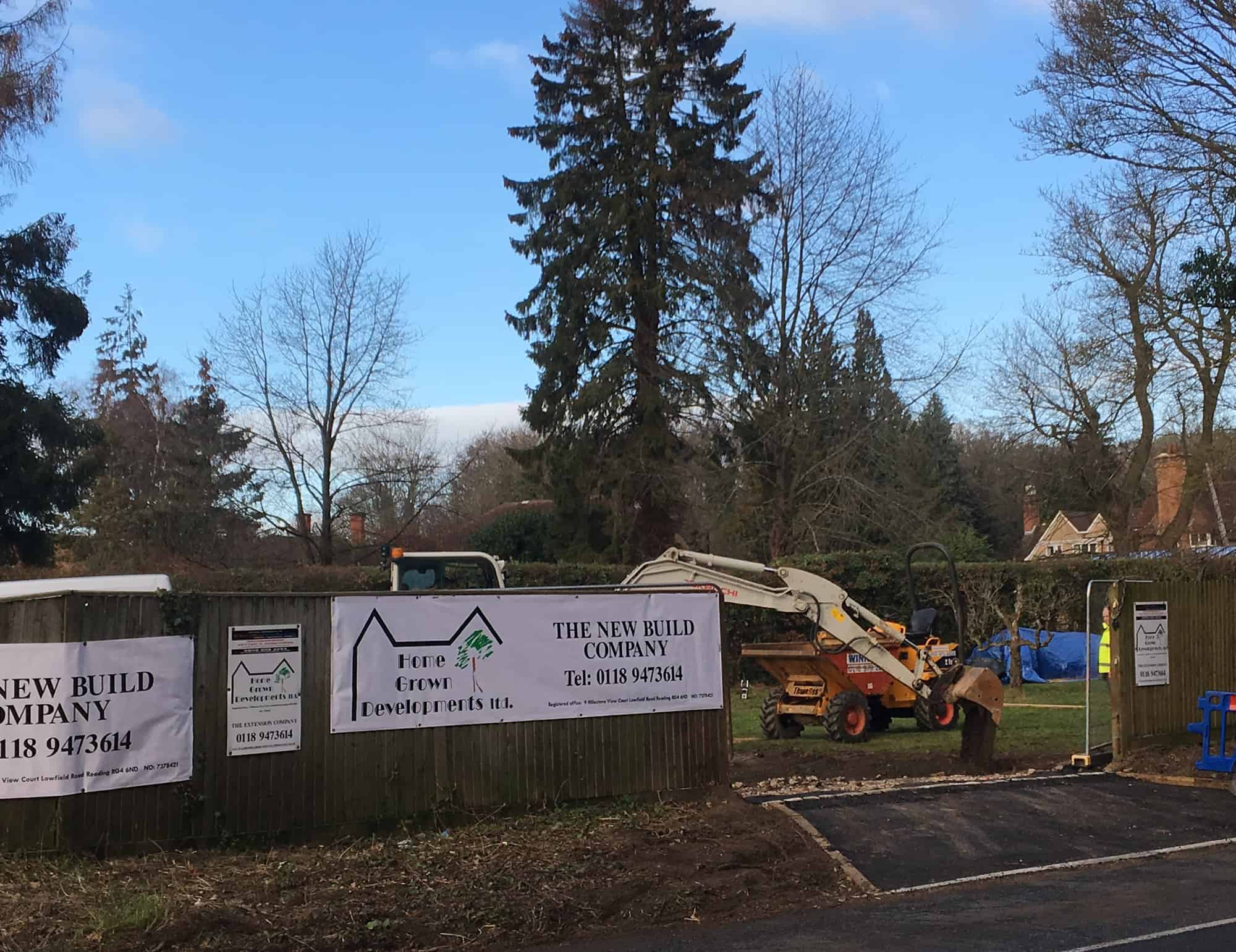 Homegrown Developments on site prior to build